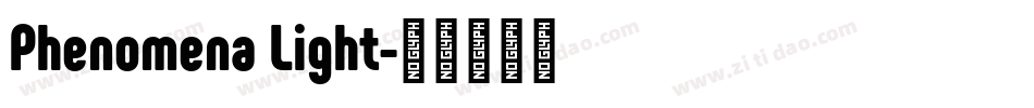 Phenomena Light字体转换